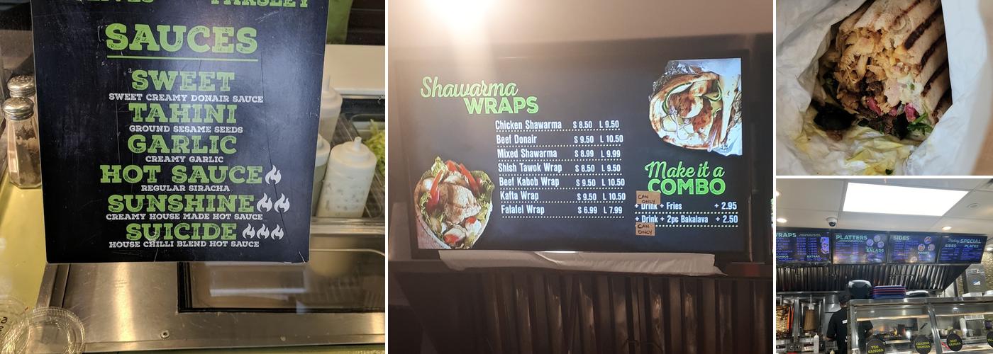 Shawarma Ave Menu