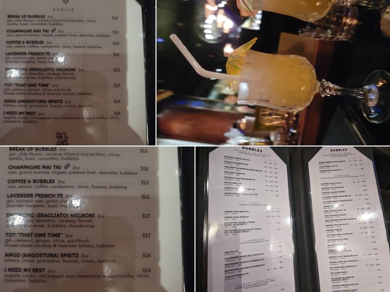 UNTITLED Champagne Lounge Menu