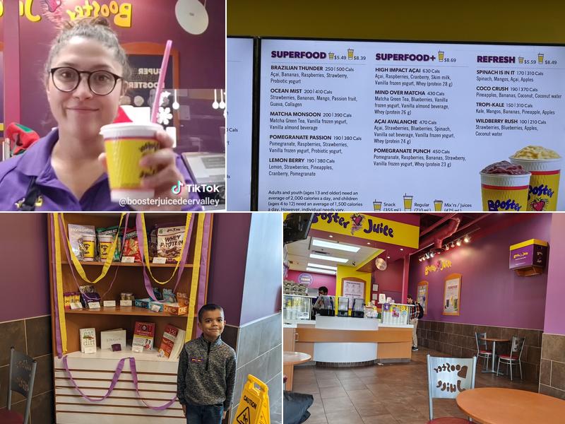 Booster Juice Menu
