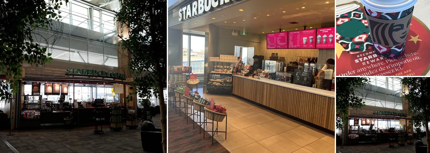 Starbucks Charlie Departures level Air Canada