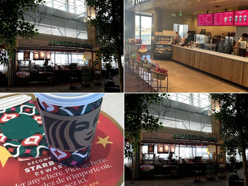 Starbucks Charlie Departures level Air Canada