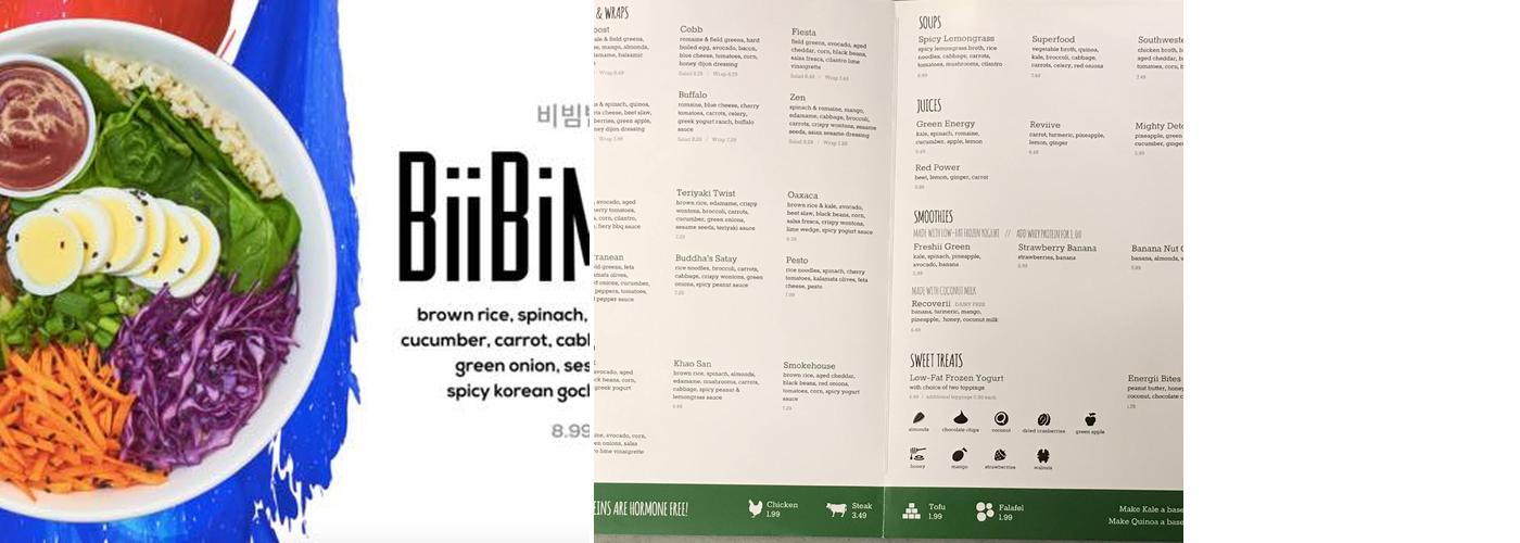 Freshii Fifthavenue Place Menu