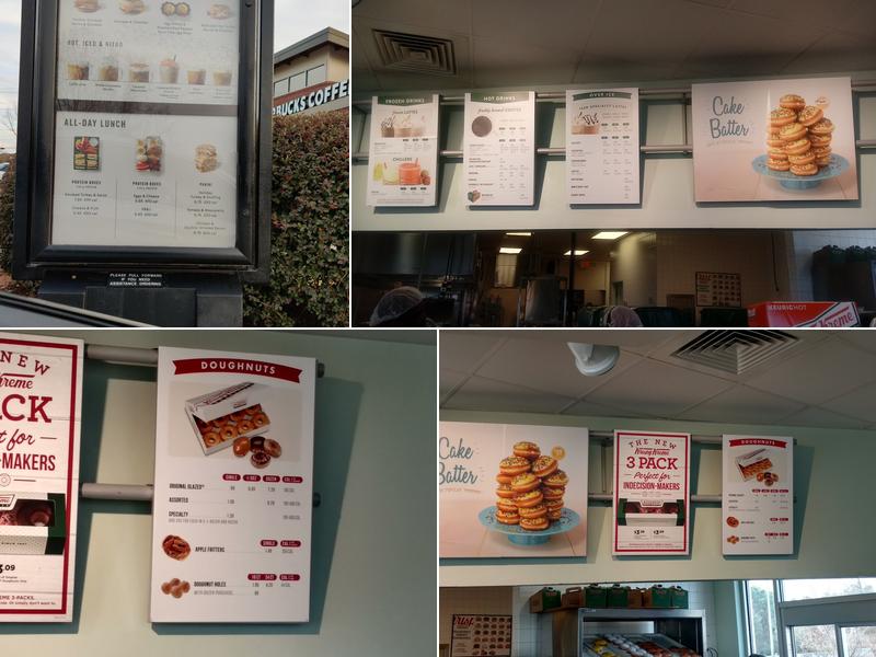 Krispy Kreme Menu