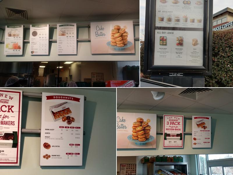 Krispy Kreme Menu