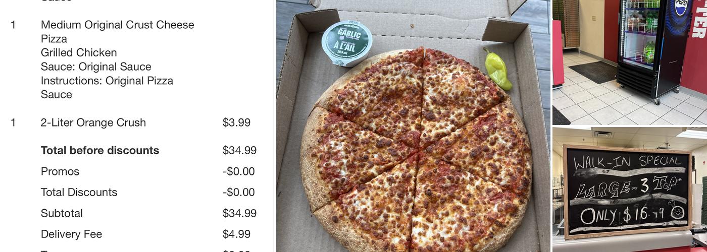 Papa Johns Pizza Menu