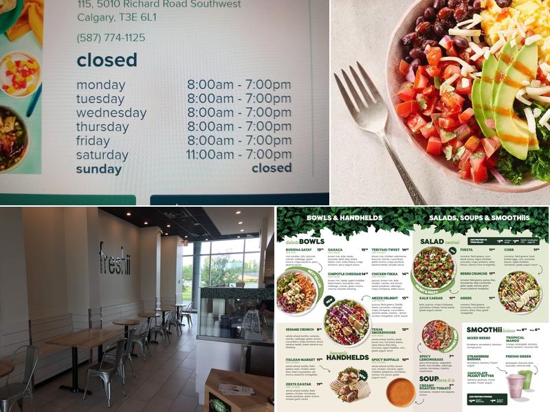 Freshii Menu