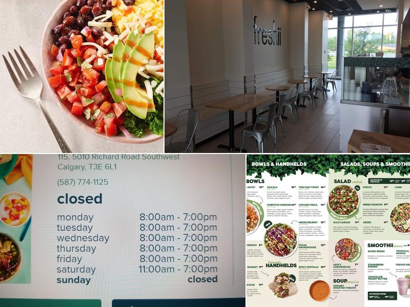 Freshii Menu