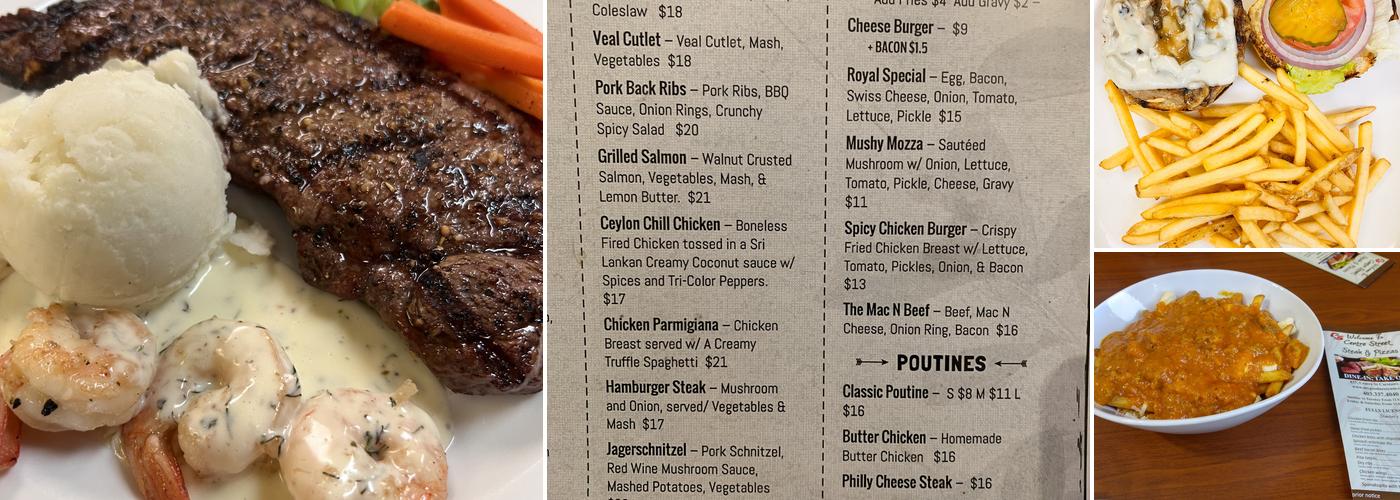 The Urban Eatery Carstairs Steak & Pizza Menu