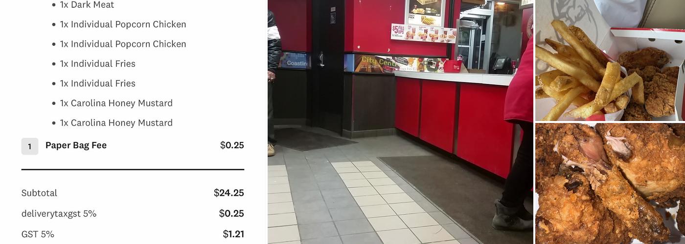 KFC Menu