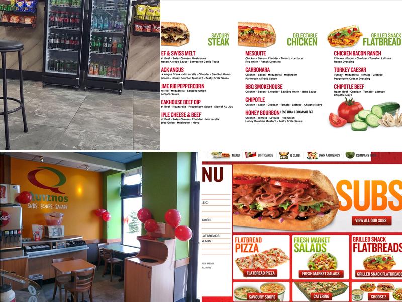 Quiznos Menu