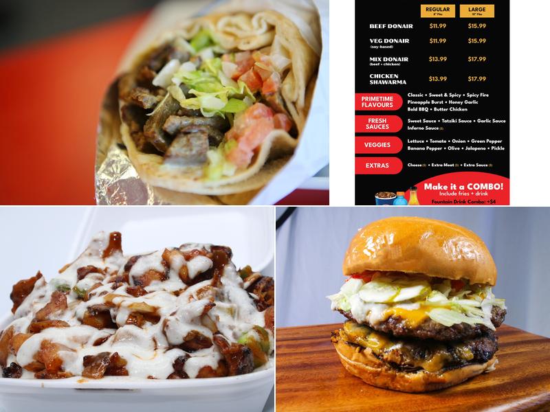 PrimeTime Donair & Poutine Menu