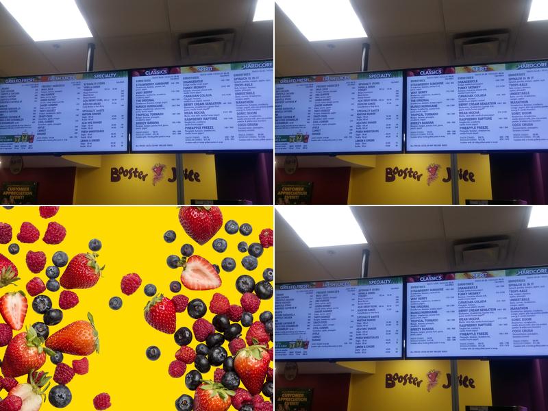 Booster Juice Menu