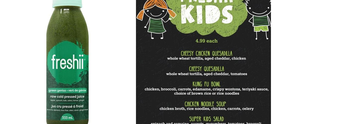 Freshii Menu