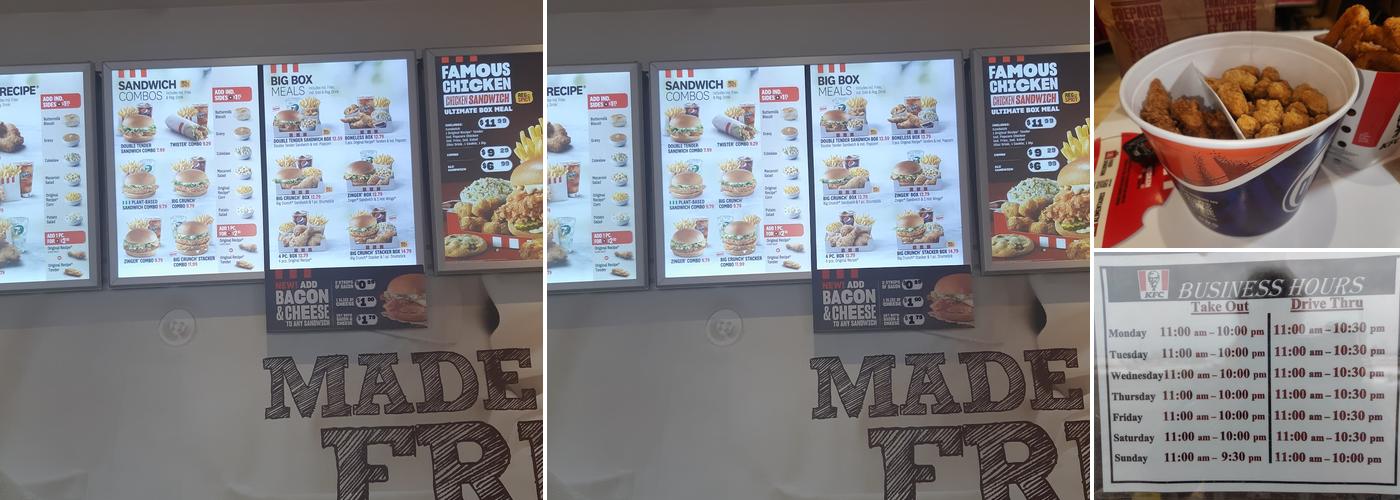 KFC Menu