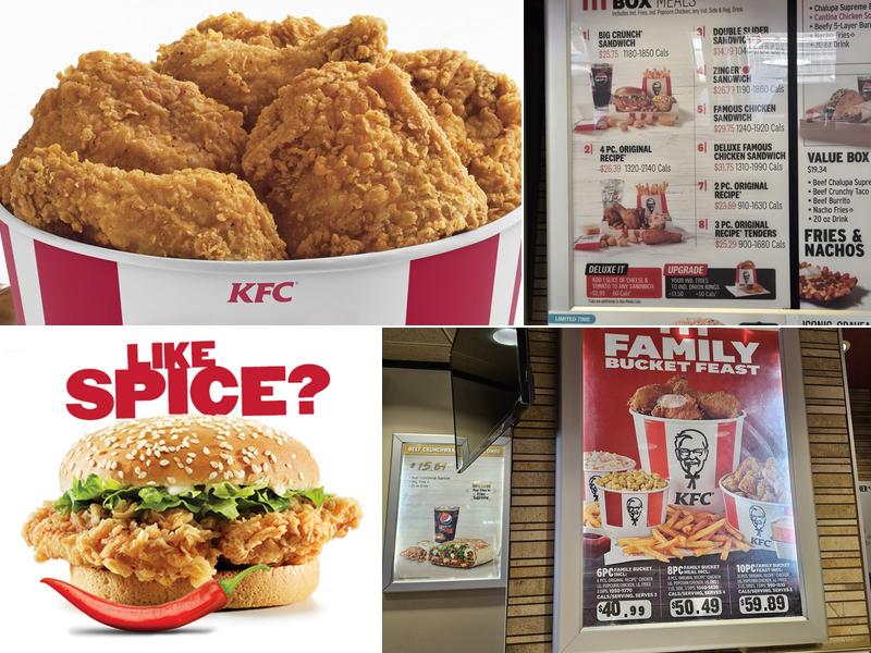 KFC Menu