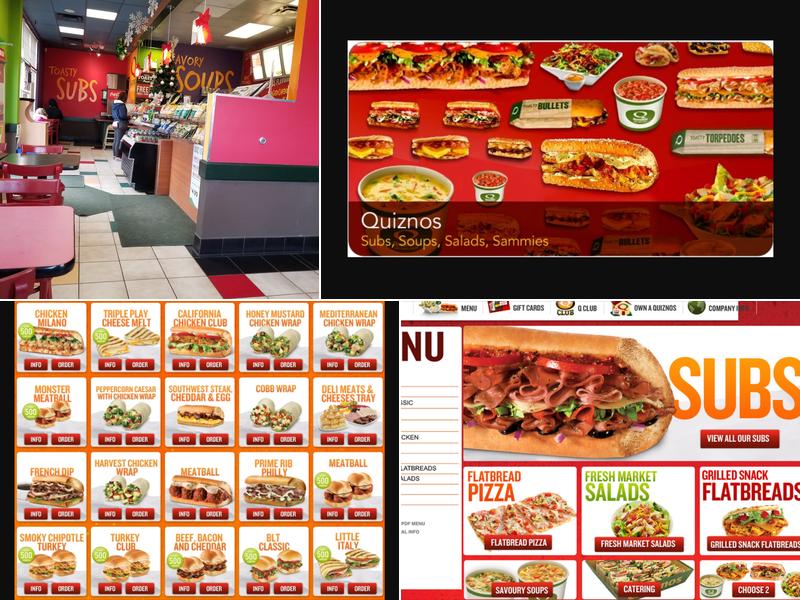 Quiznos Menu