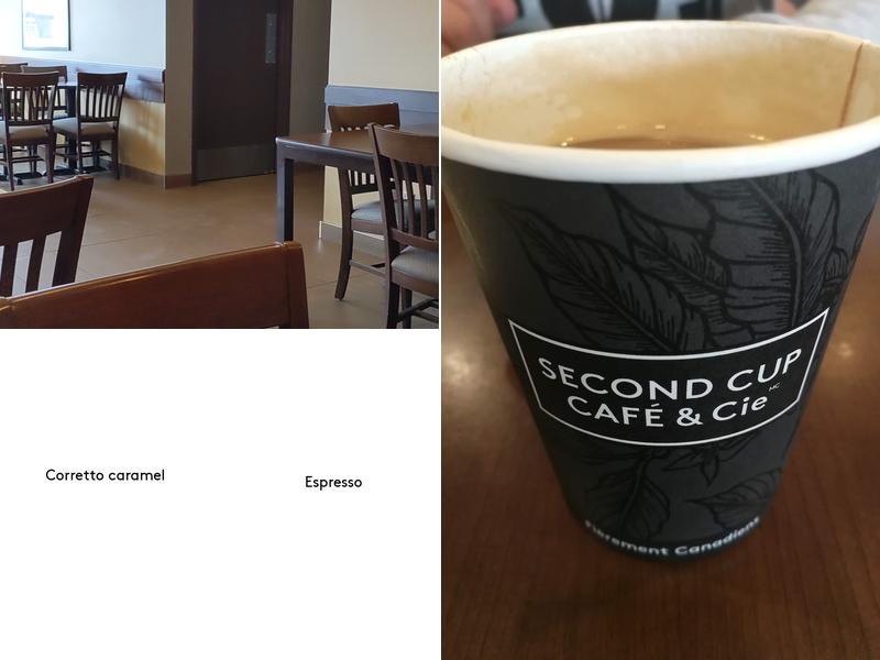 Second Cup Café Menu
