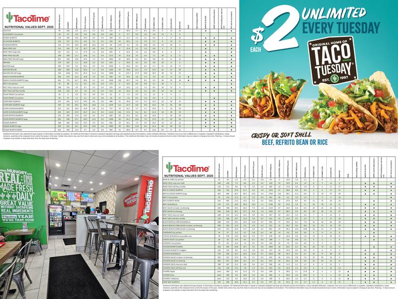 TacoTime Menu