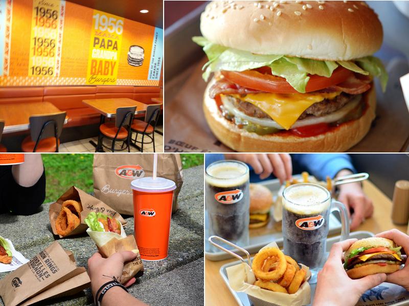 A&W Canada Menu