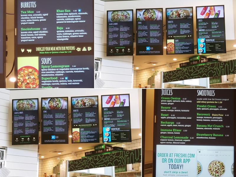 Freshii Menu