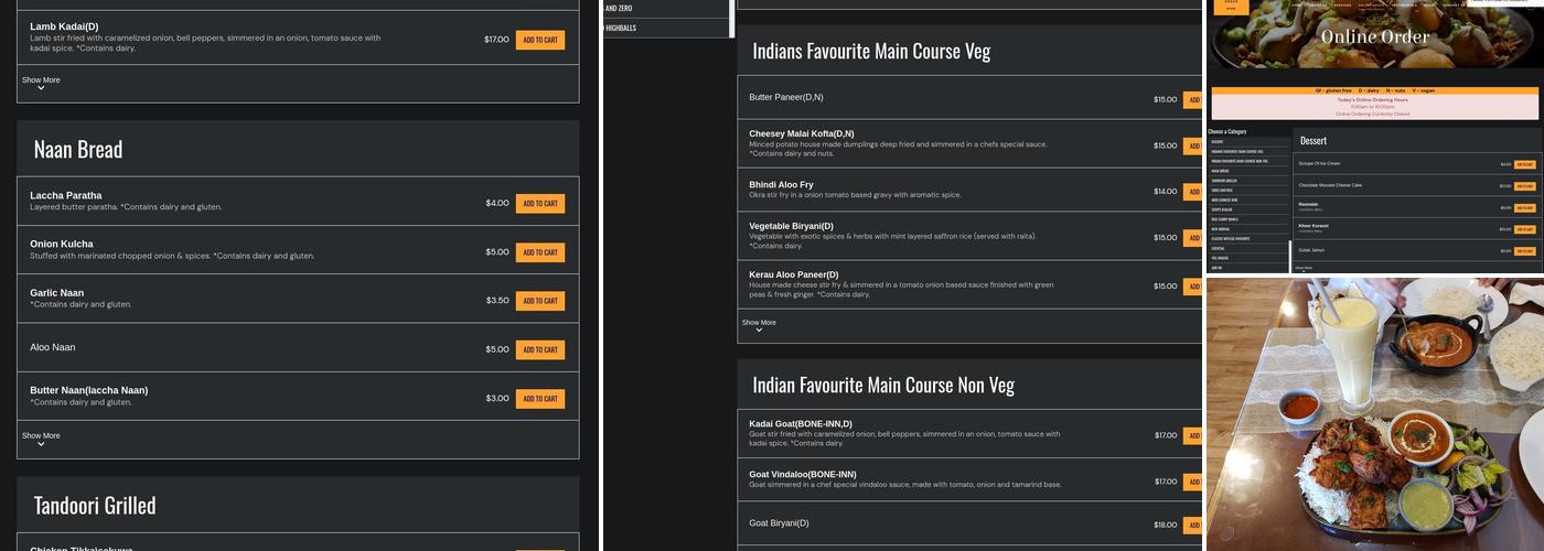 Blue Fire Restaurant and bar Menu