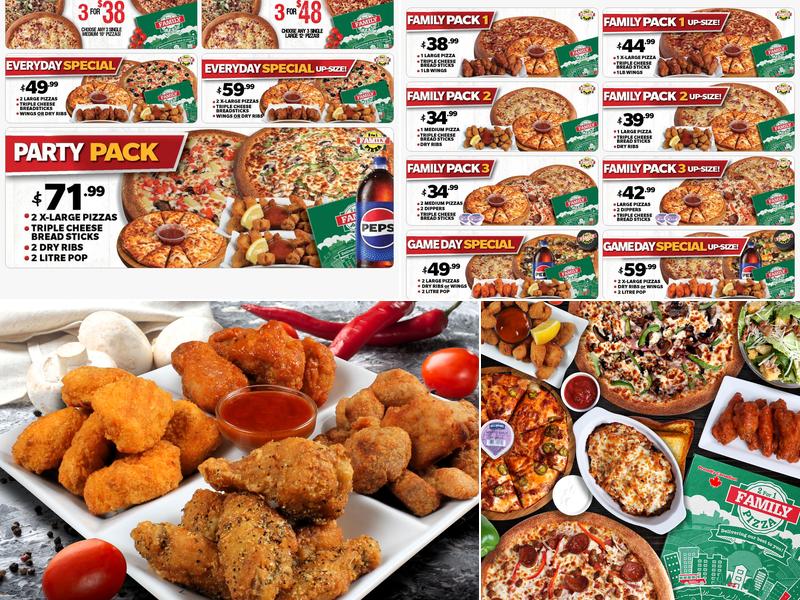 Provost Family Pizza Menu