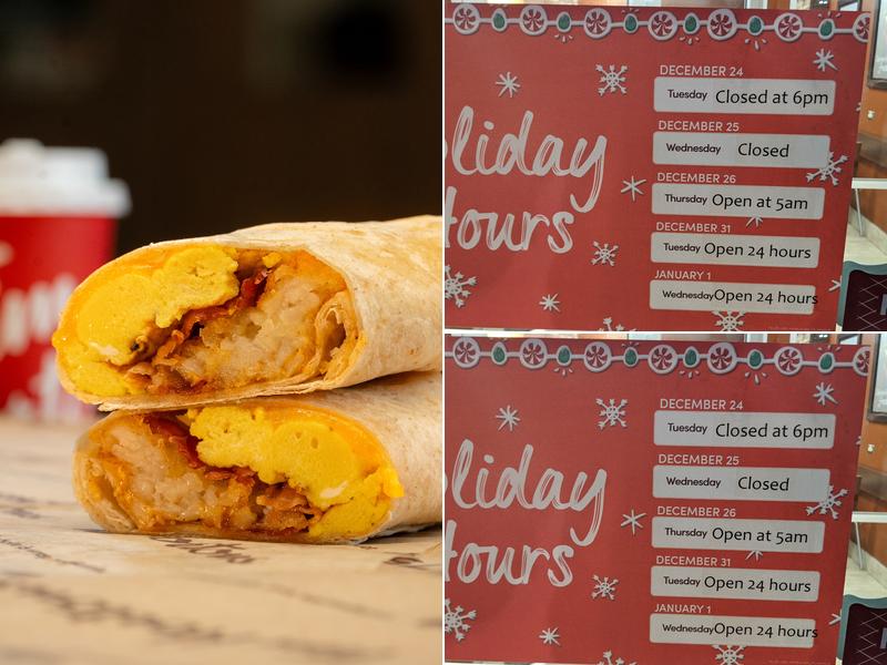 Tim Hortons Menu