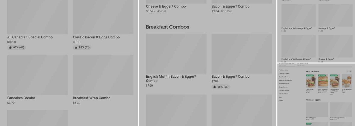 A&W Canada Menu