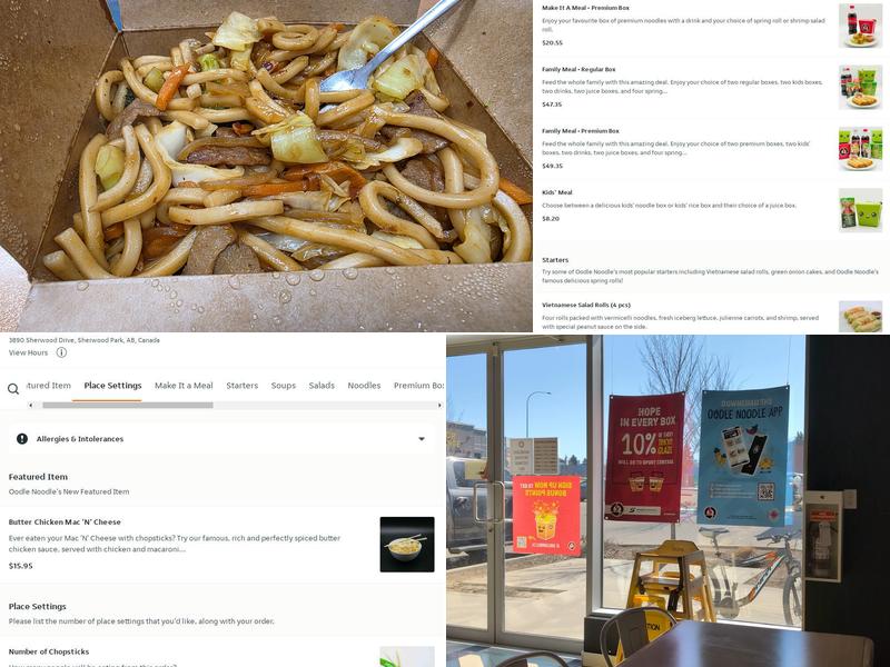 Oodle Noodle Sherwood Park Menu