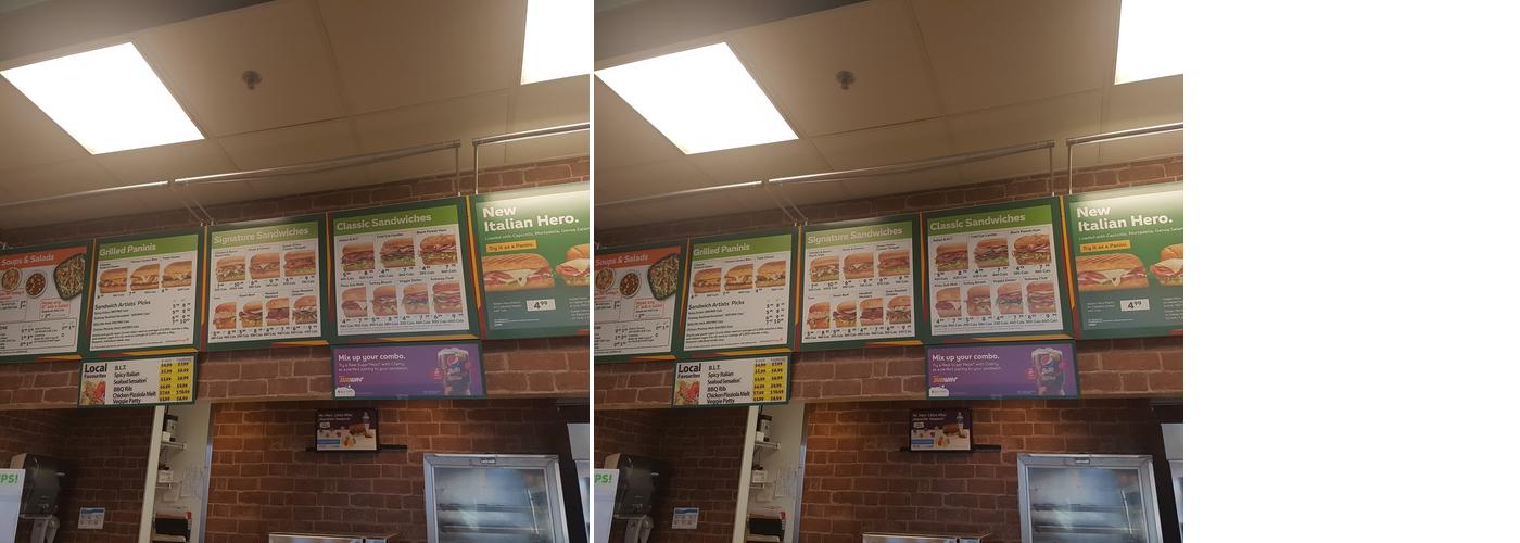 Subway Menu