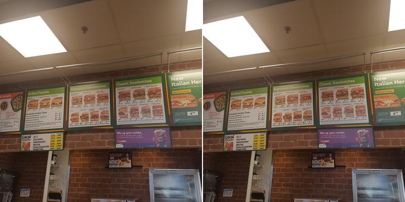 Subway Menu