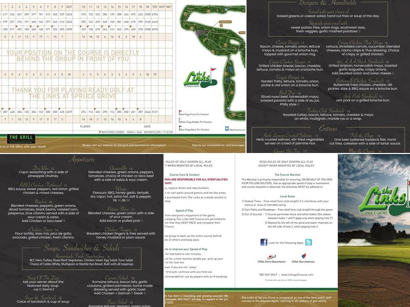 Grill at the Links Golf Course Menu