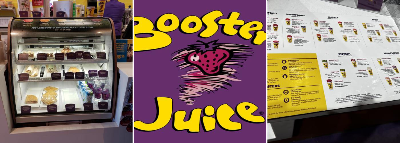 Booster Juice Menu