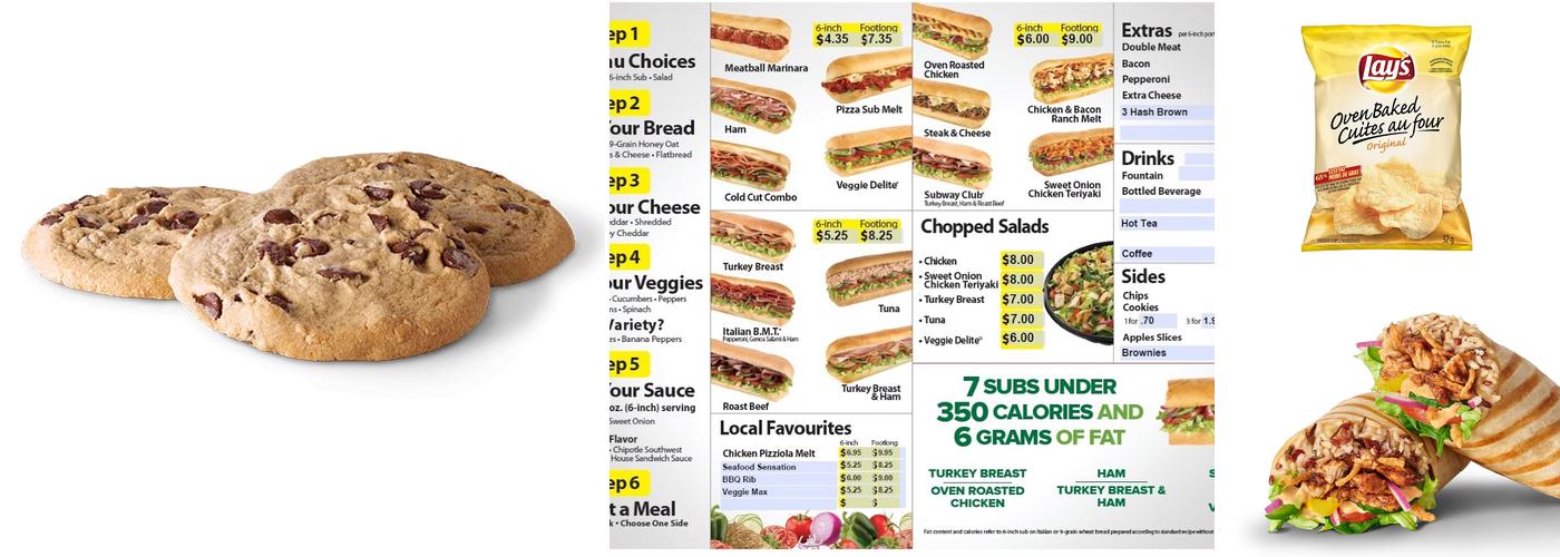 Subway Menu
