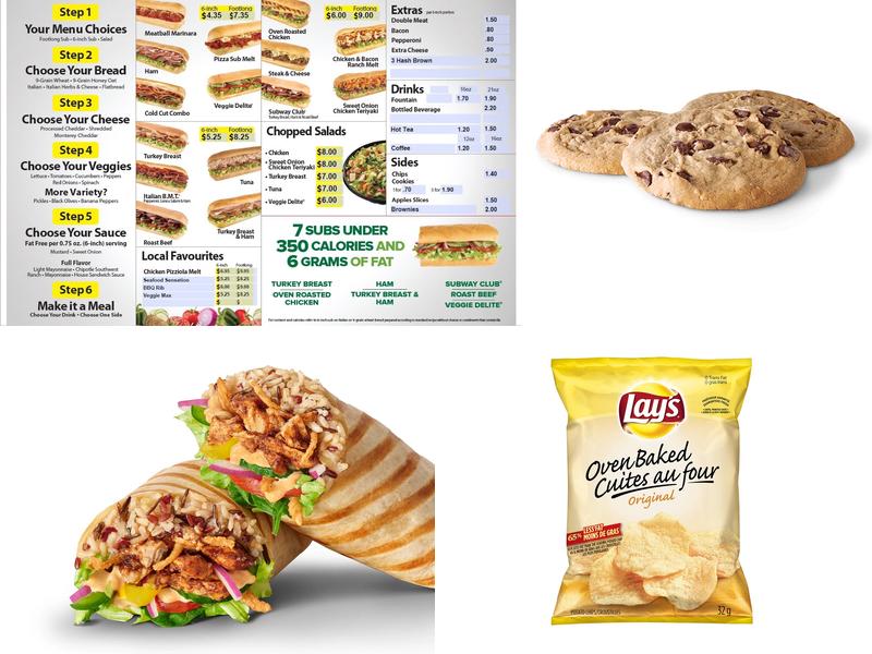 Subway Menu