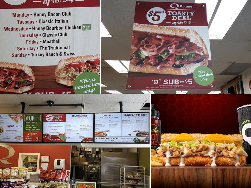 Quiznos Menu
