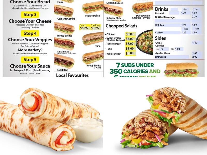 Subway Menu