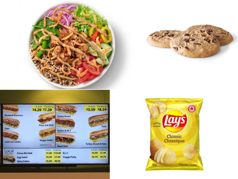 Subway Menu