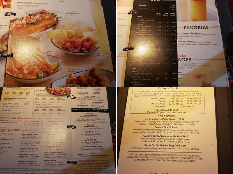 Red Lobster Menu