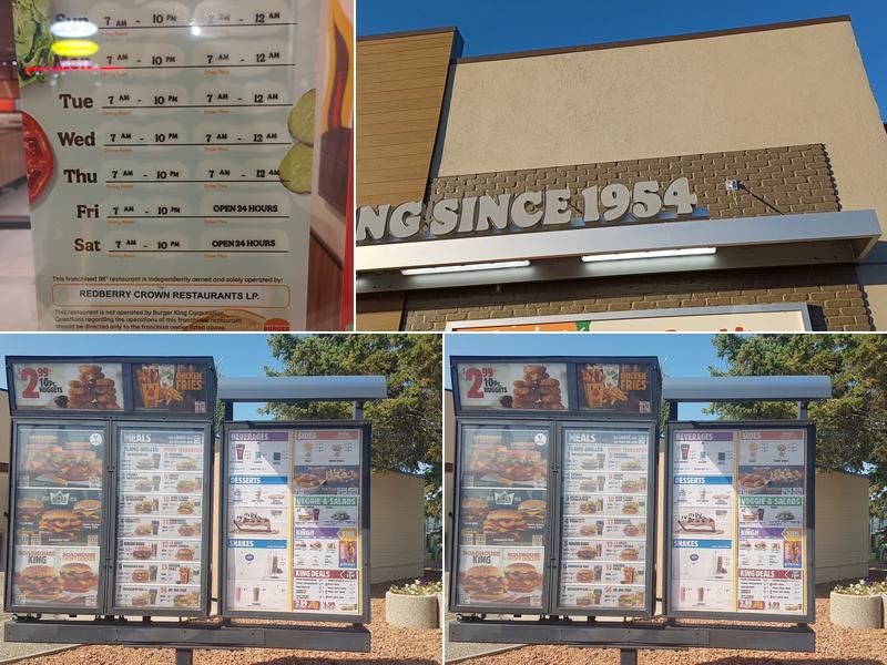 Burger King Menu