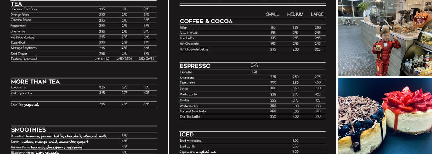 Café Trocadero Menu