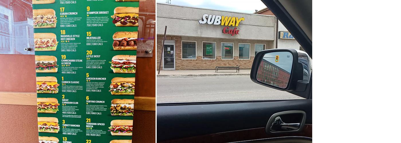 Subway Menu