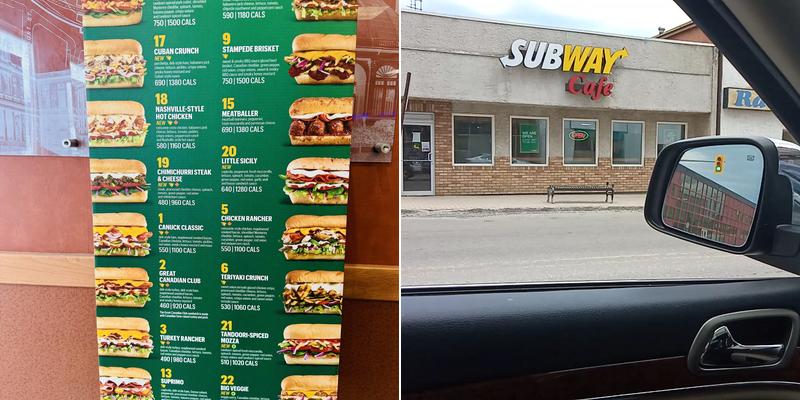 Subway Menu