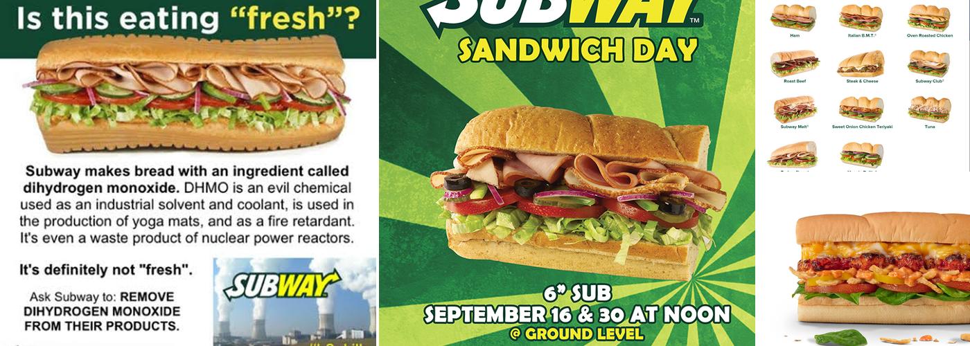 Subway Menu