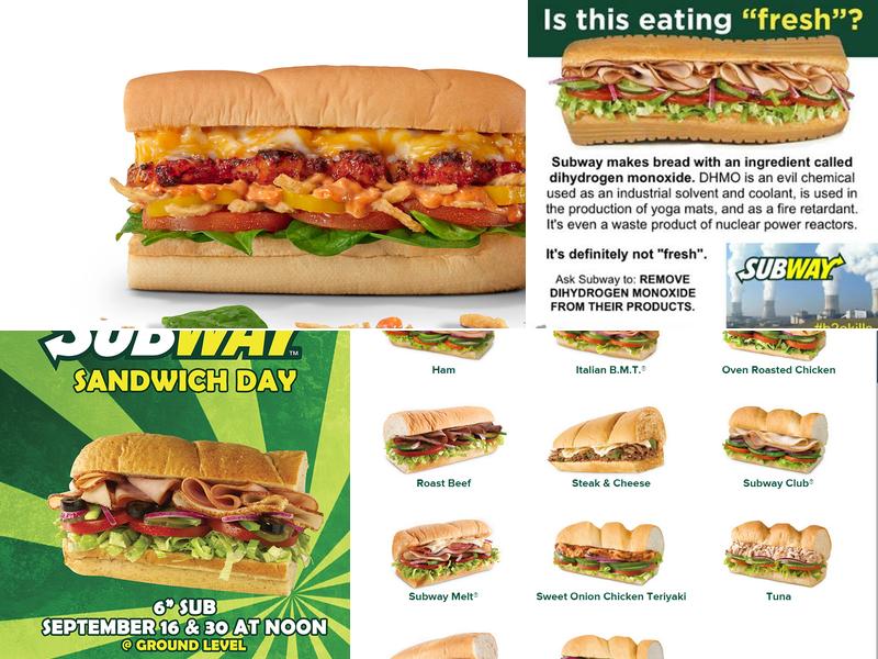 Subway Menu
