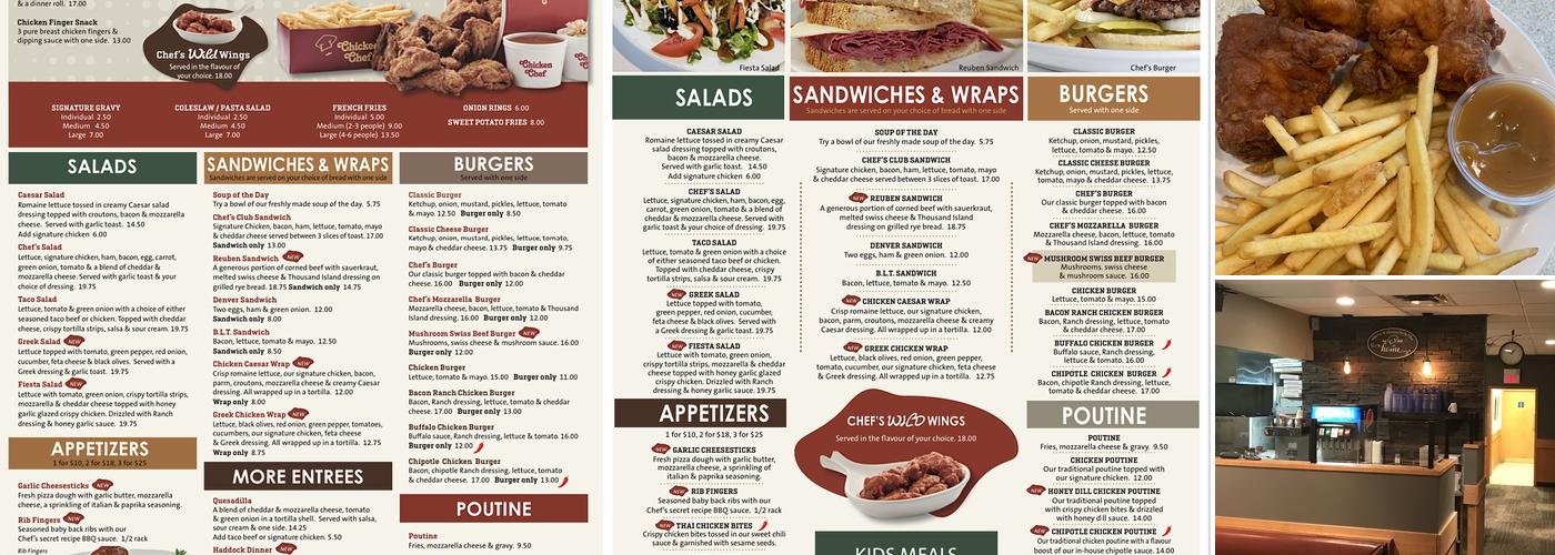 Chicken Chef Morden Menu