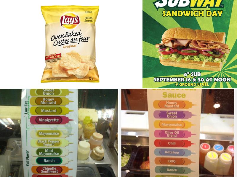 Subway Menu
