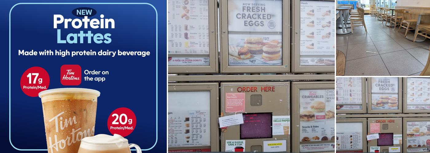Tim Hortons Menu