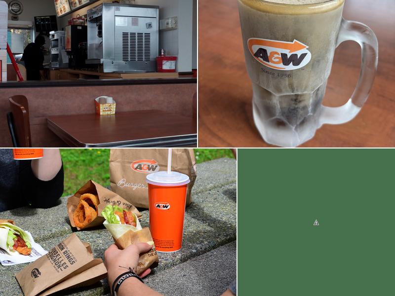A&W Canada Menu