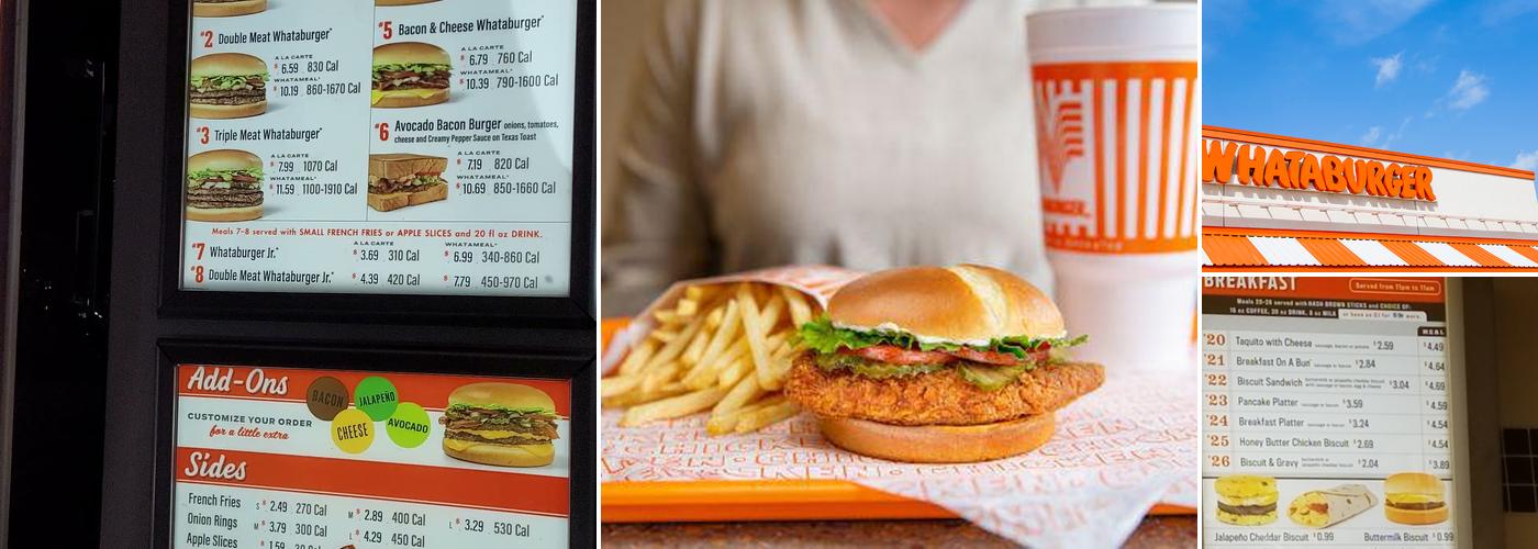 Whataburger Menu